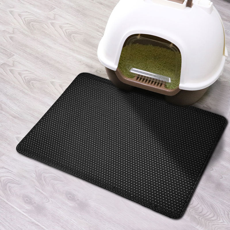 Double-layer EVA foam cat litter mat