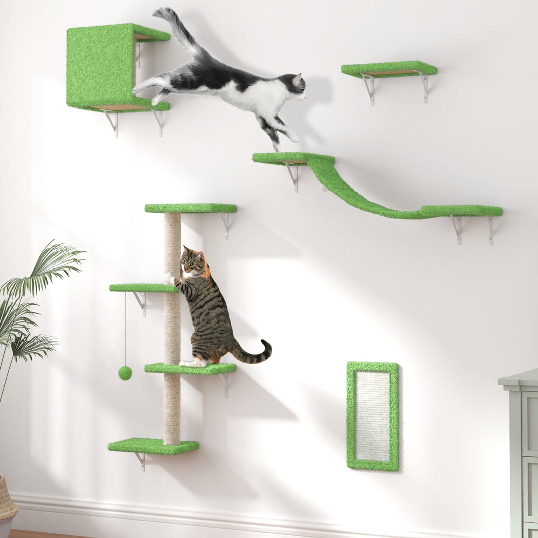 Modern Wall-Mounted Cat Furniture - 5pcs