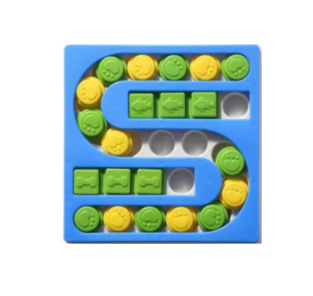 Petz Puzzle S-shaped Square Dog Treat Toy (One Piece)