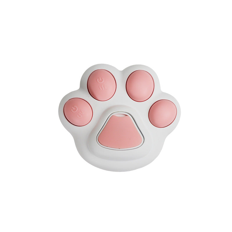 Pet Grooming Brush with Cat Paw Design and UV Sterilization