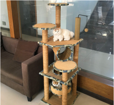 MOMOPET Cat Scratching Board and Large Cat Tree
