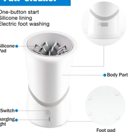 Compact automatic electric paw cleaner