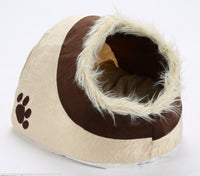 Leopard Print Pet Bed for Dogs and Cats