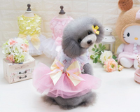Candy Color Dog Dress, Princess Tulle Summer Outfit