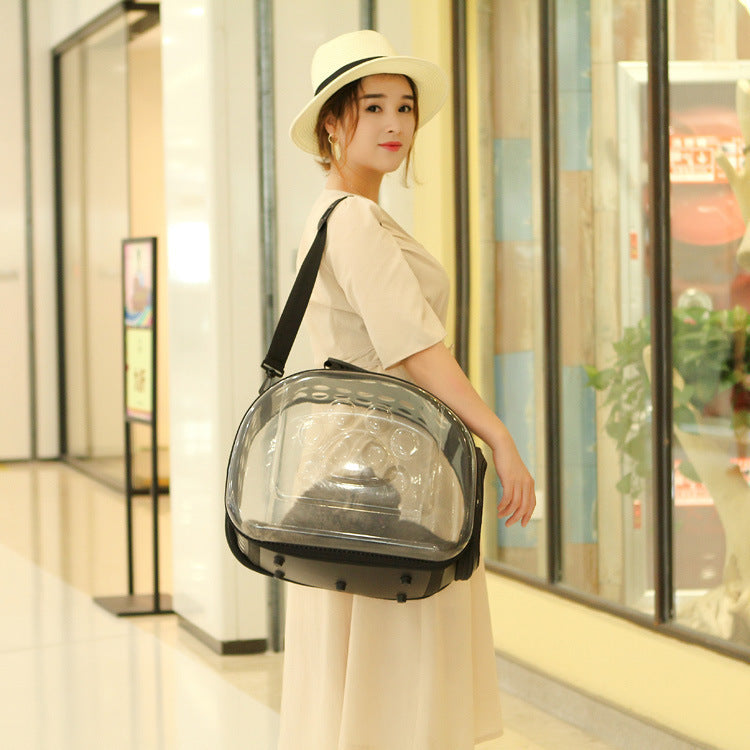 Transparent Pet Carrier, Shoulder Bag, Trendy Handbag