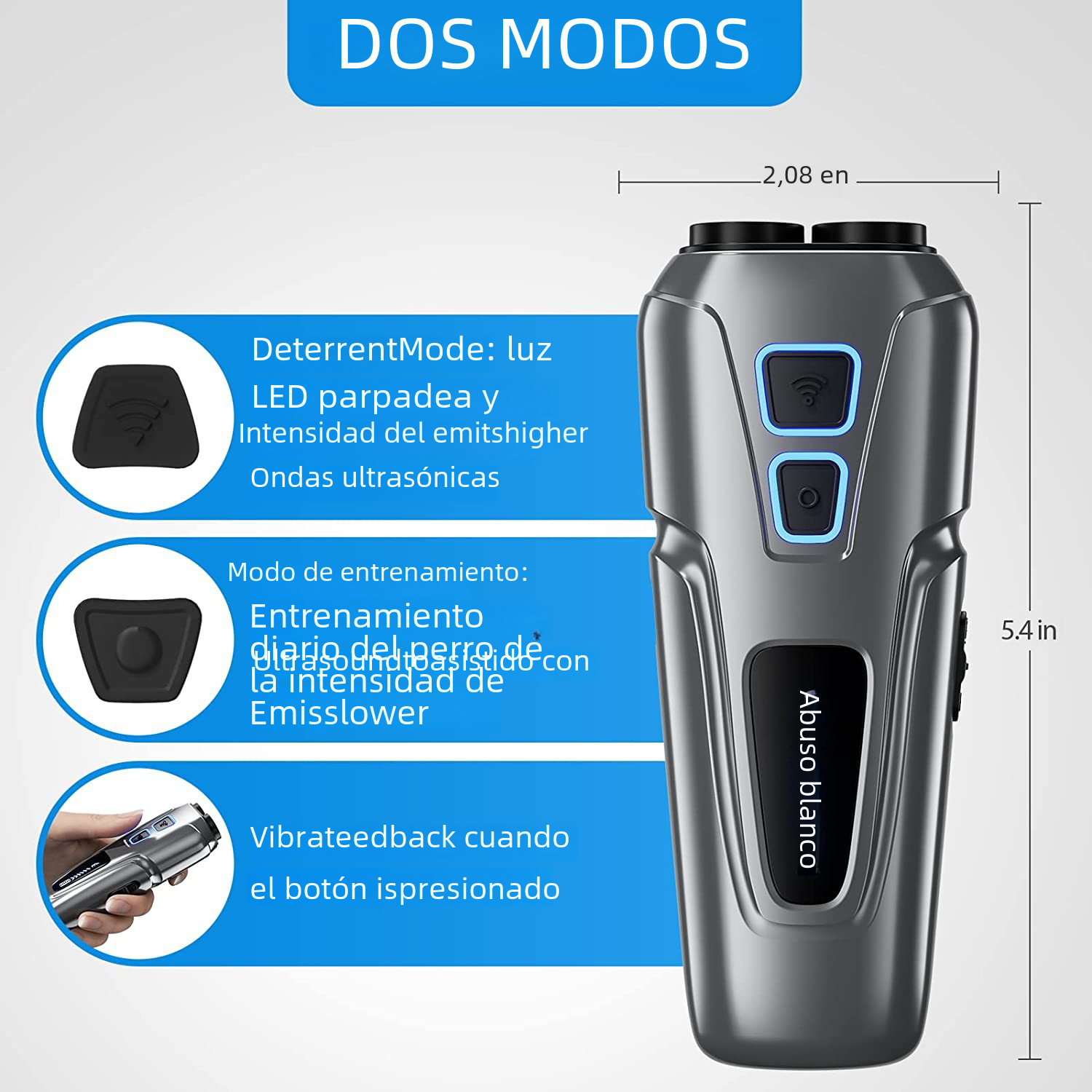 Portable Ultrasonic Dog Repeller Training Device