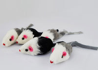 Cat Toy Set of 5 Plush Fake Mice for Playtime