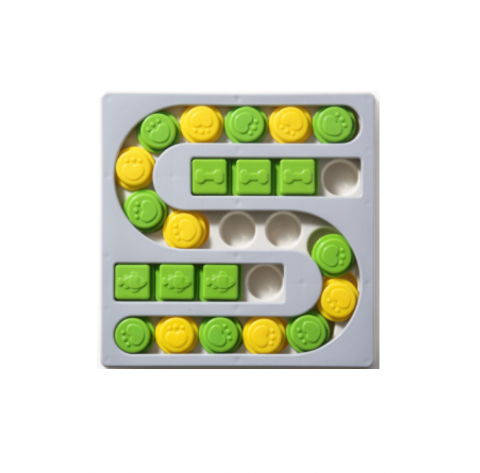 Petz Puzzle S-shaped Square Dog Treat Toy (One Piece)