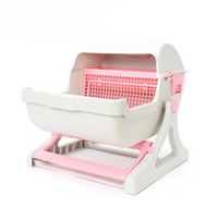 Large Semi-Automatic Cat Litter Box for Pets