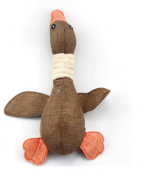 Pet Sounding Toys for Dogs - Linen Wild Goose Design