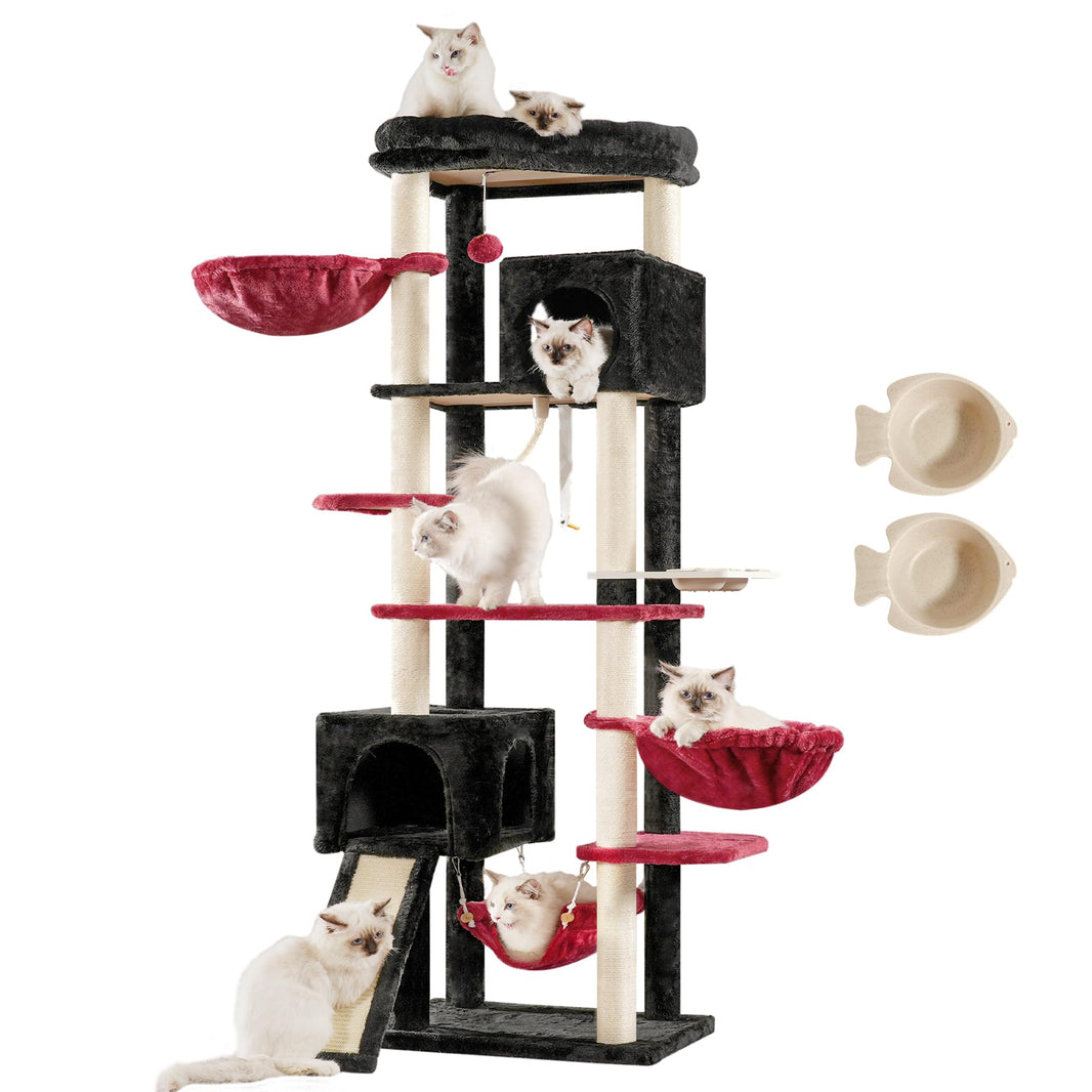 Gothic Cat Tower 70.8 Inches Multi-Level