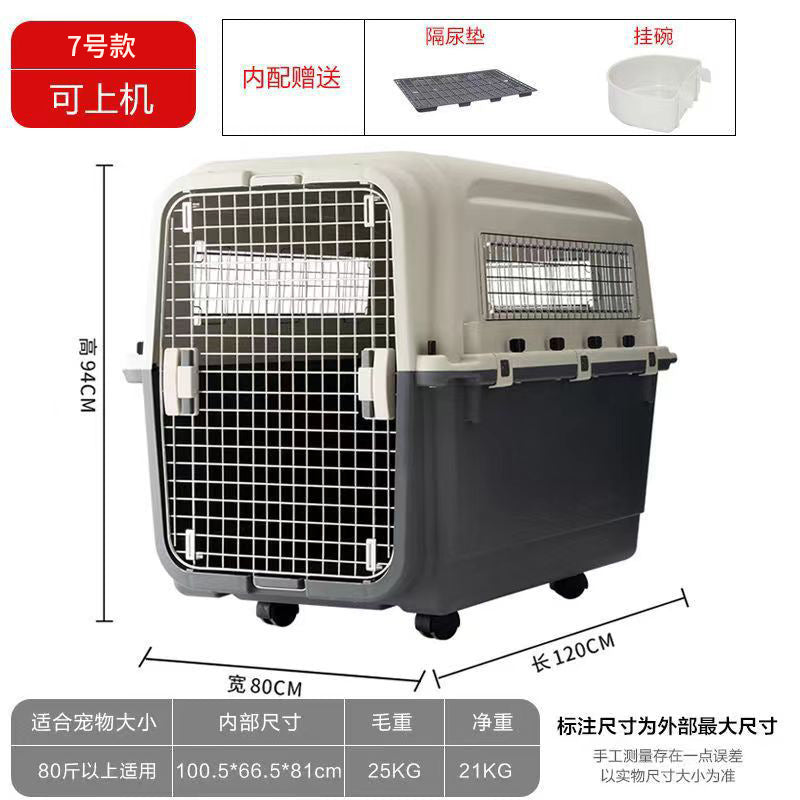 Portable Pet Airline Carrier for Dogs and Cats
