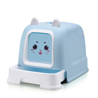 Enclosed Cat Litter Box with Drawer and Large Space