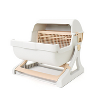 Large Semi-Automatic Cat Litter Box for Pets