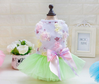 Candy Color Dog Dress, Princess Tulle Summer Outfit