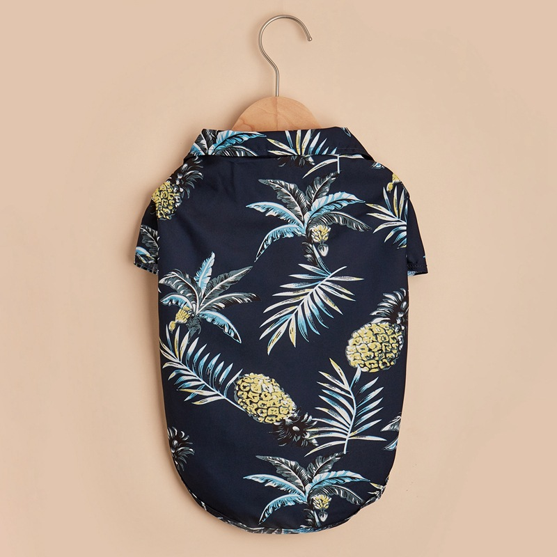 Cute Floral Summer Beach Shirt for Small Dogs and Cats