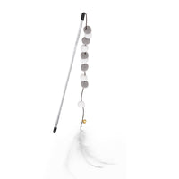 Factory Direct Cat Teaser Wand with Pom Poms