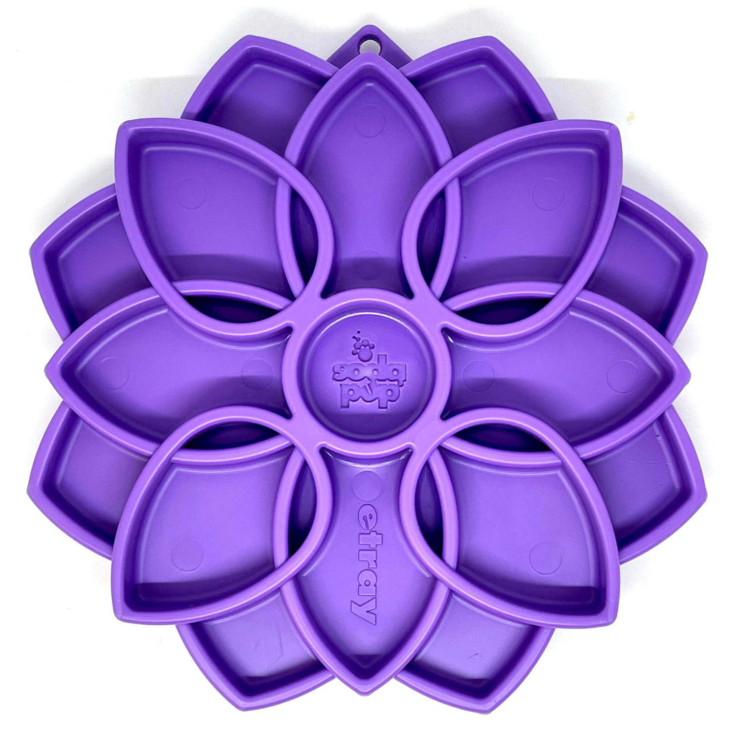 Interactive Slow Feeder Dog Bowl with Mandala Design