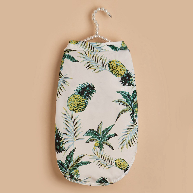 Cute Floral Summer Beach Shirt for Small Dogs and Cats