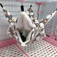 Warm Double Mezzanine Hammock for Small Pets