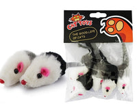 Cat Toy Set of 5 Plush Fake Mice for Playtime