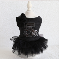 Double Bow Cotton Skirt for Teddy Dog Clothes