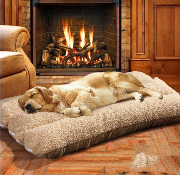 Removable Washable Pet Litter Mat, Lamb Wool Design