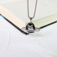 Cat in a Box Necklace - Creative Black Cat Pendant