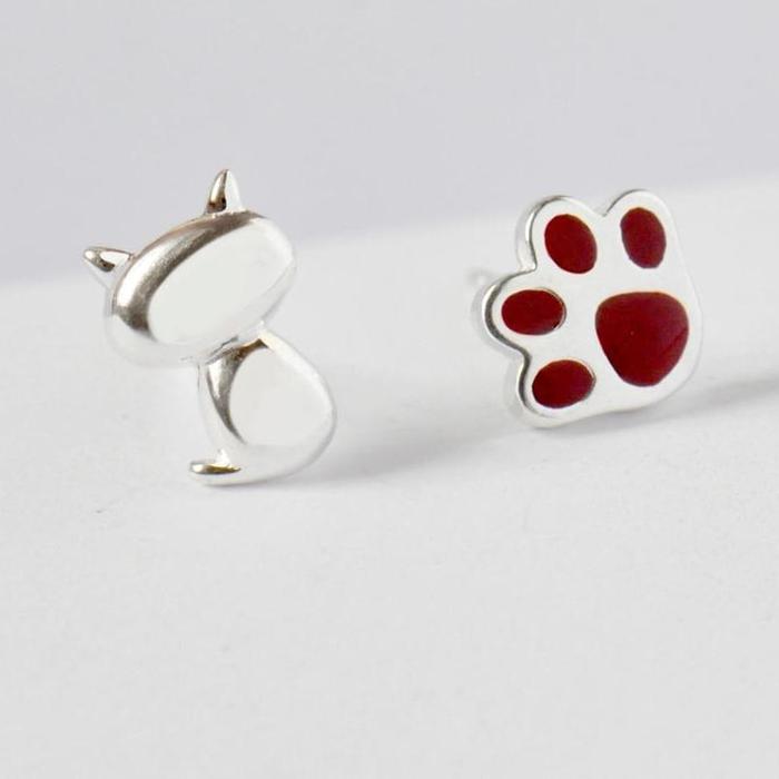Cat Paw Stud Earrings and Cat Ear Accessories