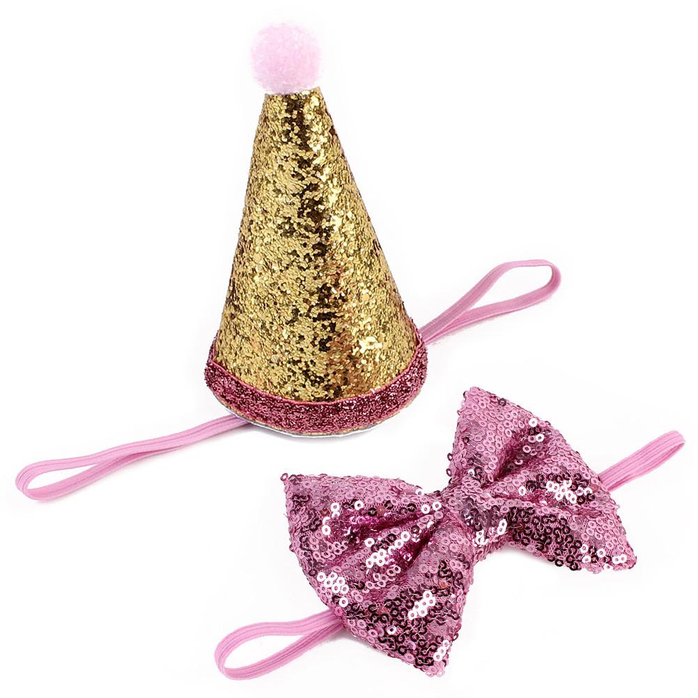 Dog Bow Tie with Christmas Hat and Sequins