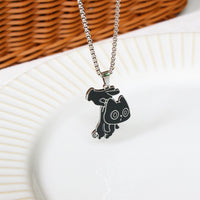 Cat in a Box Necklace - Creative Black Cat Pendant
