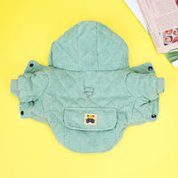 Cute Winter Cotton-padded Jacket with Traction Rope