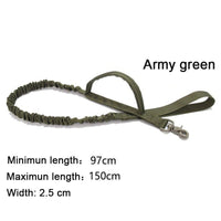 Tactical Outdoor Dog Leash for Large Dogs with Collar
