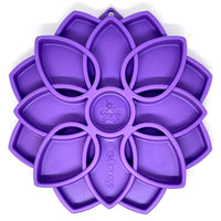 Interactive Slow Feeder Dog Bowl with Mandala Design