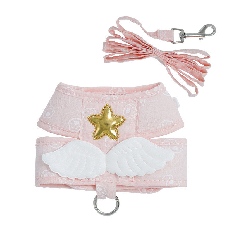 Kawaii Angel Wing Harness and Leash for Pets