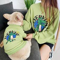 Pet Parent-Child Matching Panda Print Dog Clothes