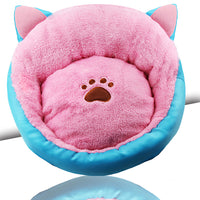 Cat Ears Warm Padded Pet Nest for Cozy Comfort