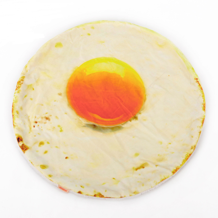 Egg-shaped Blanket and Cushion Set