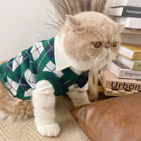 British Plaid Sweater for Pets - Spring Edition
