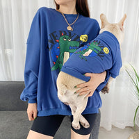 Pet Parent-Child Matching Panda Print Dog Clothes