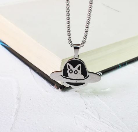 Cat in a Box Necklace - Creative Black Cat Pendant