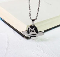 Cat in a Box Necklace - Creative Black Cat Pendant