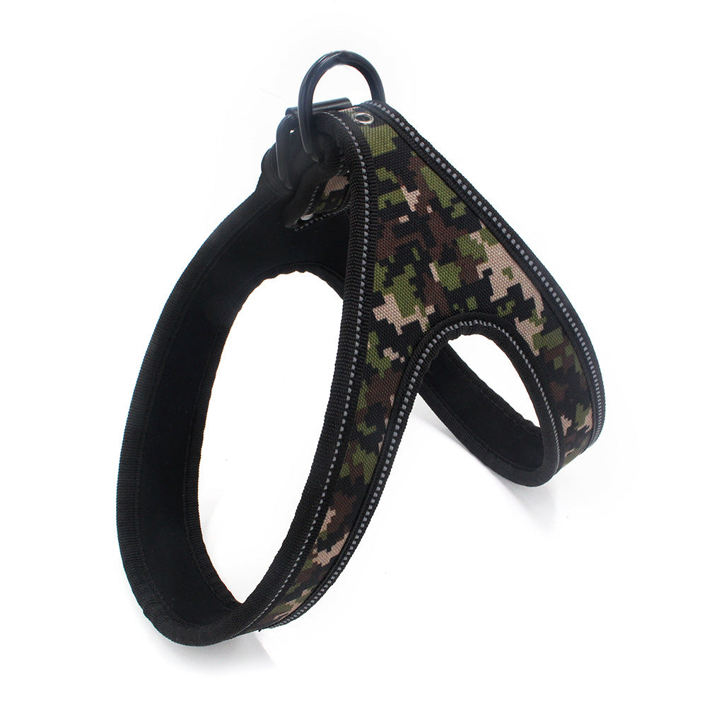 Reflective Pet Harness in Colorful Printed Oxford Fabric