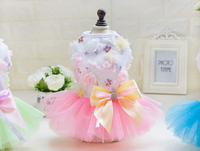 Candy Color Dog Dress, Princess Tulle Summer Outfit