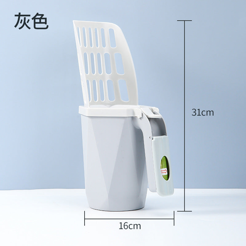 Large Capacity Cat Litter Scoop and Waste Storage Box