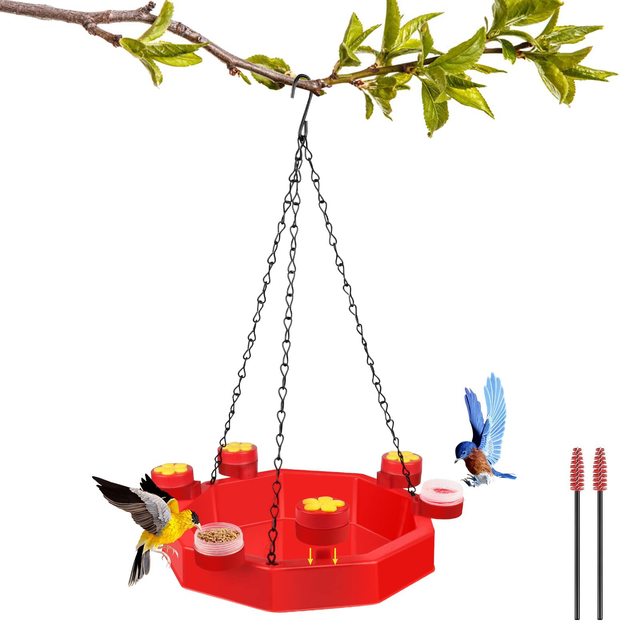 PALONE Hummingbird Feeder with Perch and Ant Moat