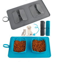 Foldable Pet Bowl with Carrying Bag for Dogs and Cats