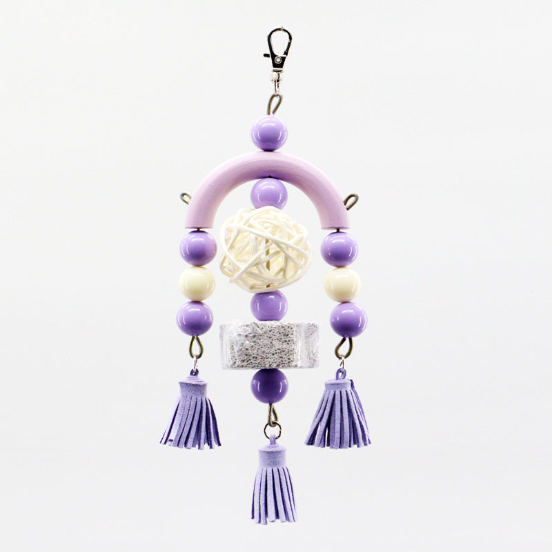 Acrylic Hanging Teeth Toys for Parrots and Birds