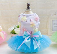 Candy Color Dog Dress, Princess Tulle Summer Outfit