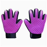 Fashionable Rubber Bath Brush for Pets - Silicone Grooming Glove